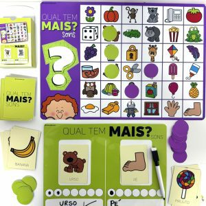 Jogo "Qual Tem Mais?" - Consciência Fonológica