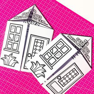 Cartão Casinha Dia dos Avós - Dia dos Avós