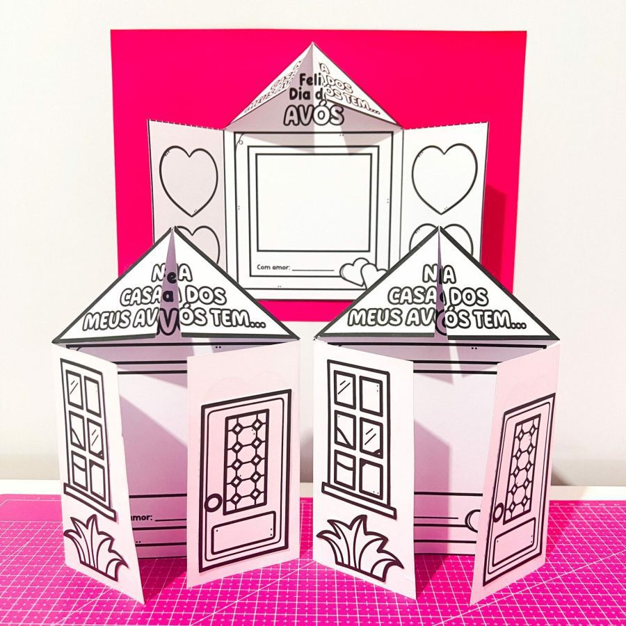 Cartão Casinha Dia dos Avós - Dia dos Avós