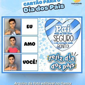 Cartão com Foto – Dia dos Pais - Dia dos Pais