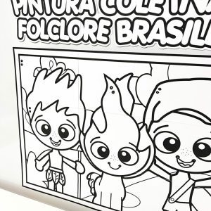Pintura Coletiva do Folclore Brasileiro - Folclore Brasileiro