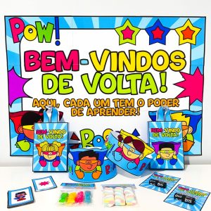 Kit Volta às Aulas Super-Heróis - Volta às Aulas