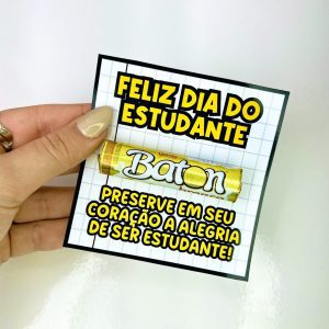 Cartão e Porta-Lápis - Dia do Estudante - Dia do Estudante