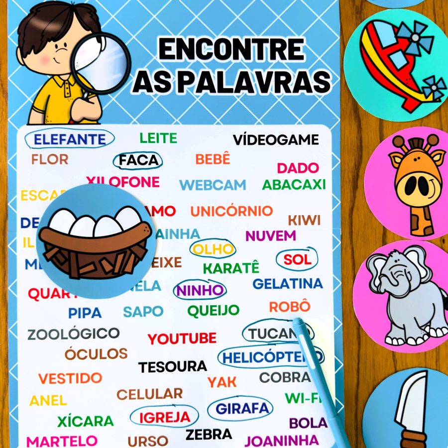 Encontre as Palavras - Leitura e Escrita