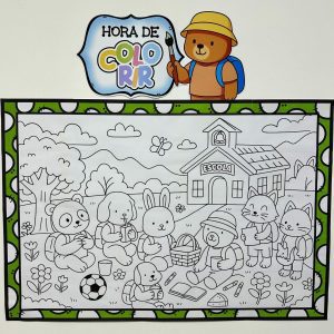 Painel para Colorir – Volta às Aulas - Volta às Aulas