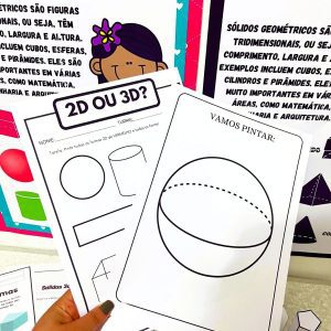 Sólidos Geométricos – Cartaz, Figuras e Atividades - Matemática
