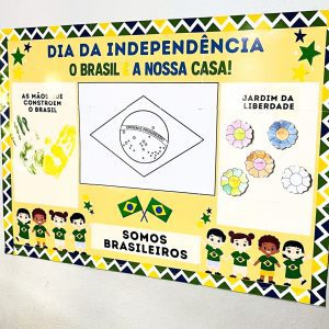 Kit Dia da Independência - Painel Interativo e Lembrancinhas - Independência do Brasil