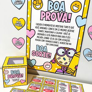 Kit Incentivo Boa Prova - Motivacional