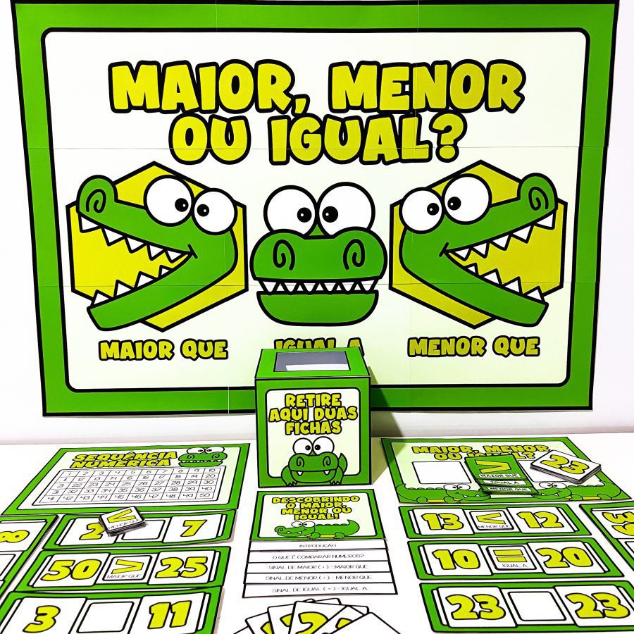 Kit Maior, Menor ou Igual - Matemática