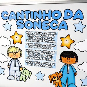 Painel Cantinho da Soneca - Decoração Escolar