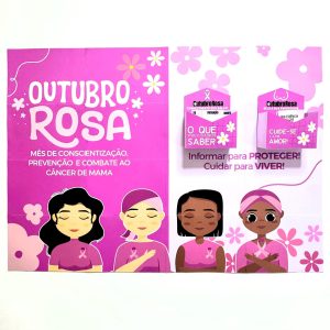 Painel Outubro Rosa - Toque de Cuidado - Outubro Rosa - Pedagogia de Ideias Painel Outubro Rosa - Toque de Cuidado - Outubro Rosa