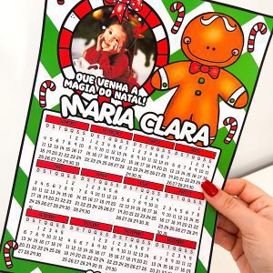 Calendários Editáveis de Natal - Natal