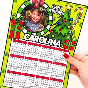 Calendários Editáveis de Natal - Natal