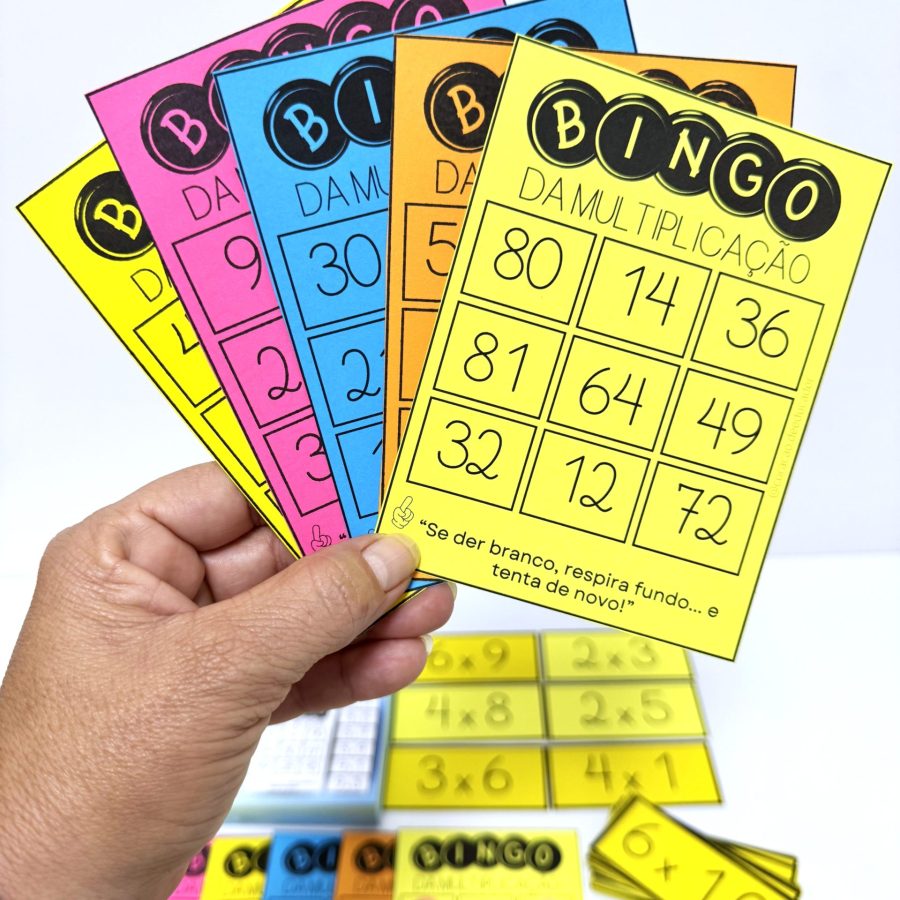 Bingo da Multiplicação - Matemática