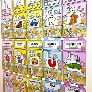 Alfabeto + Numerais de Parede Bobbie Goods - Decoração Escolar