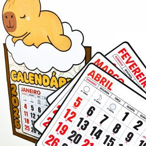 Calendário - Capivara Fofa - Apoio Visual