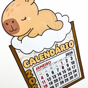 Calendário - Capivara Fofa - Apoio Visual