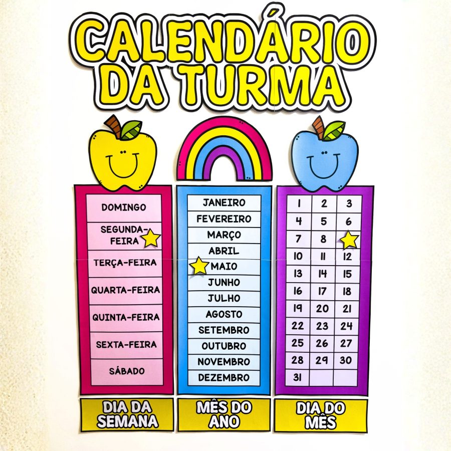 Calendário da Turma - Rotina Escolar