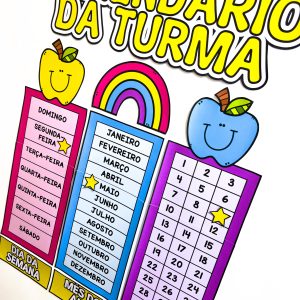 Calendário da Turma - Rotina Escolar