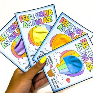 Cartão Balão Volta às Aulas - Volta às Aulas