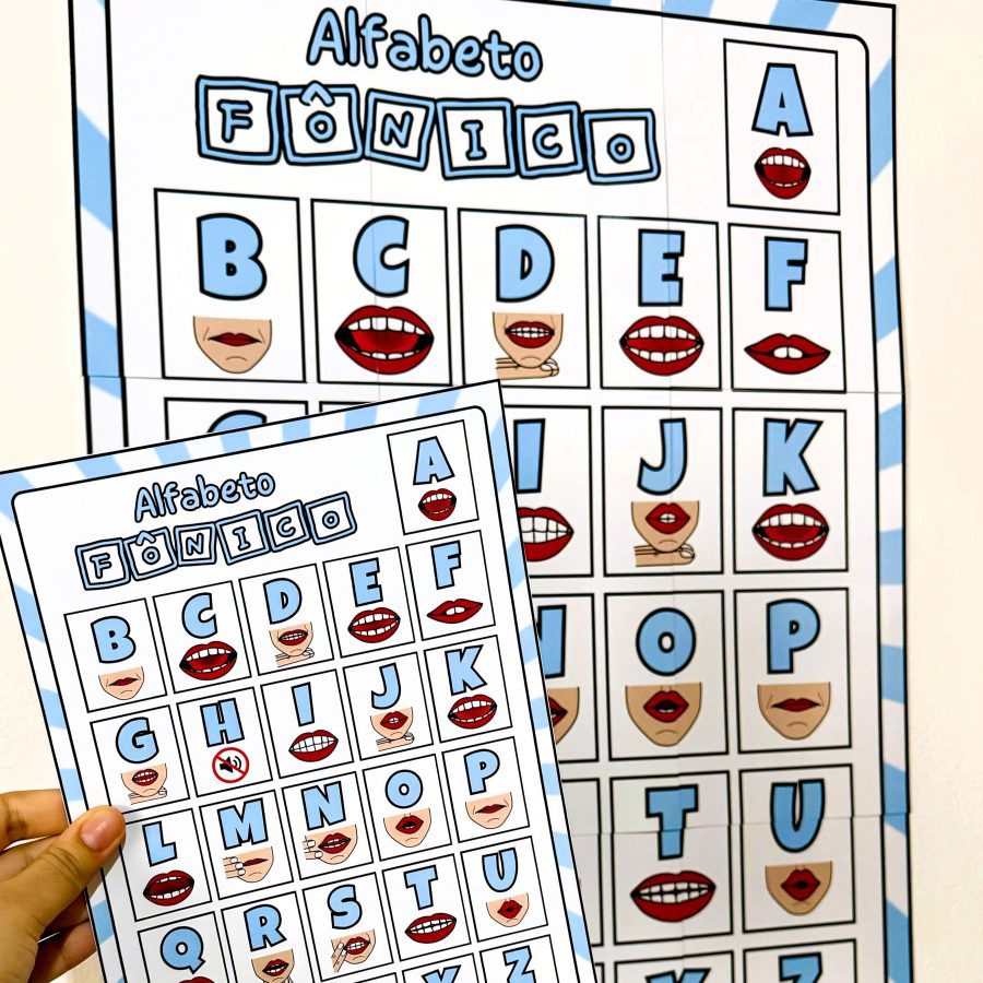 Cartaz Alfabeto Fônico - Apoio Visual