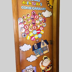 Decoração de Porta - UP - Bem-Vindos - Volta às Aulas