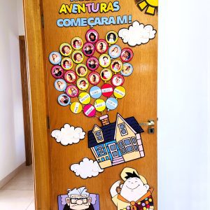 Decoração de Porta - UP - Bem-Vindos - Volta às Aulas