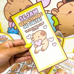 Kit Volta às Aulas – Tema Capivara Fofa - Volta às Aulas