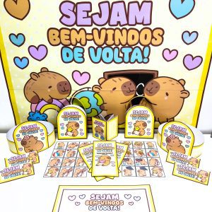 Kit Volta às Aulas – Tema Capivara Fofa - Volta às Aulas