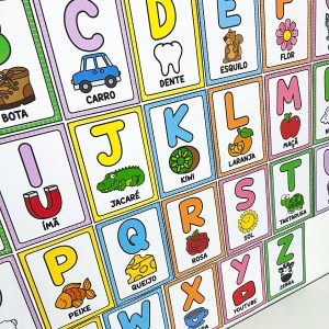 Alfabeto de Parede Ilustrado - Apoio Visual - Pedagogia de Ideias Alfabeto de Parede Ilustrado - Apoio Visual