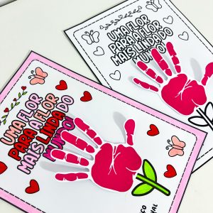 Atividade Dia da Mulher - Mãozinhas - Dia Internacional da Mulher