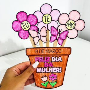 Atividade Dia da Mulher - Vaso de Flor - Dia Internacional da Mulher - Pedagogia de Ideias Atividade Dia da Mulher - Vaso de Flor - Dia Internacional da Mulher