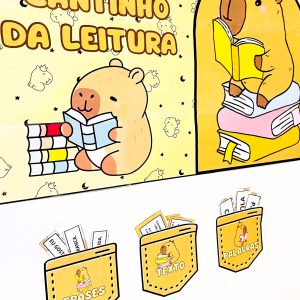 Cantinho da Leitura - Capivaras - Apoio Visual