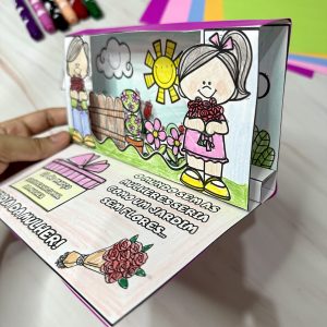 Cartão Jardim 3D - Dia da Mulher - Dia Internacional da Mulher