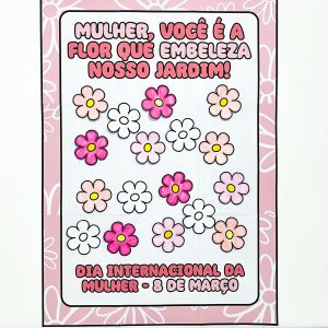 Cartaz Colaborativo - Dia da Mulher - Dia Internacional da Mulher