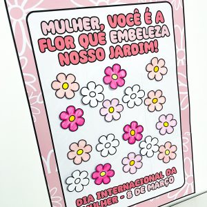 Cartaz Colaborativo - Dia da Mulher - Dia Internacional da Mulher