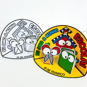 Atividades Dia da Escola Cenário + Mãozinha - Dia da Escola