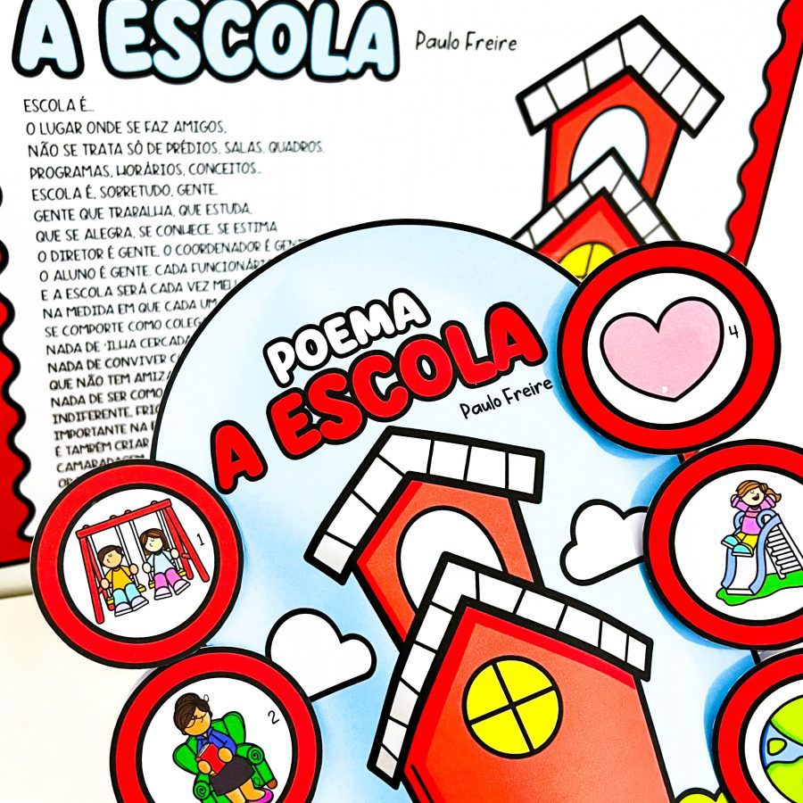 Cartaz e Luva Poema: A Escola - Dia da Escola