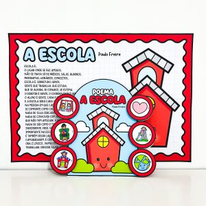 Cartaz e Luva Poema: A Escola - Dia da Escola