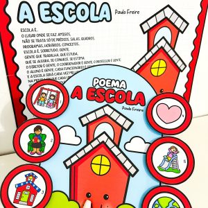 Cartaz e Luva Poema: A Escola - Dia da Escola