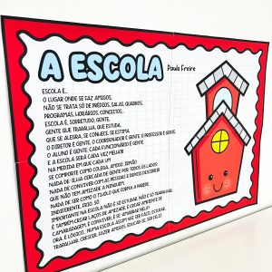 Cartaz e Luva Poema: A Escola - Dia da Escola