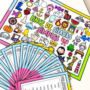 Lince das Palavras de Sílabas Simples - Alfabetização - Pedagogia de Ideias Lince das Palavras de Sílabas Simples - Alfabetização
