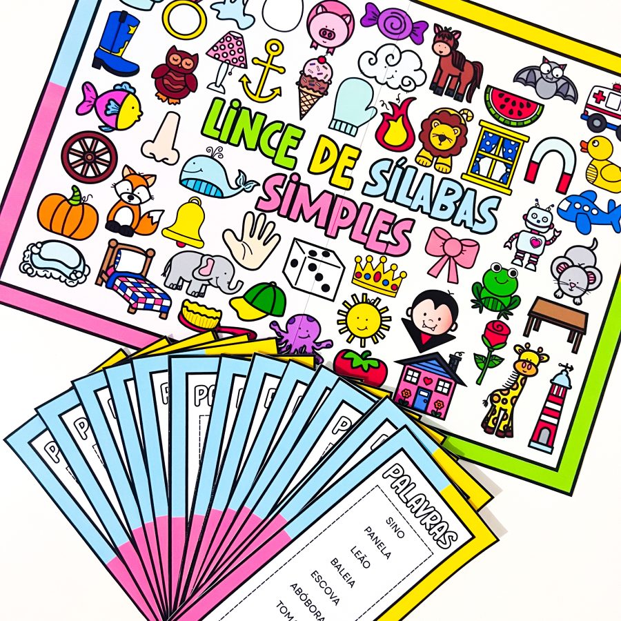 Lince das Palavras de Sílabas Simples - Alfabetização - Pedagogia de Ideias Lince das Palavras de Sílabas Simples - Alfabetização