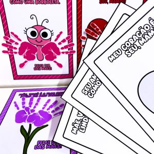 Atividade Interativa Mãozinhas Dia das Mães - Dia das Mães