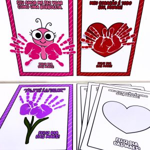 Atividade Interativa Mãozinhas Dia das Mães - Dia das Mães