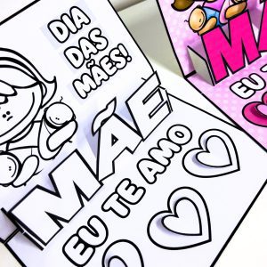 Cartão 3D Dia das Mães - Dia das Mães