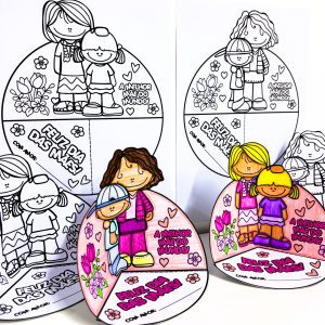 Lembrancinha Interativa para Colorir Dia das Mães - Dia das Mães