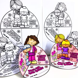 Lembrancinha Interativa para Colorir Dia das Mães - Dia das Mães