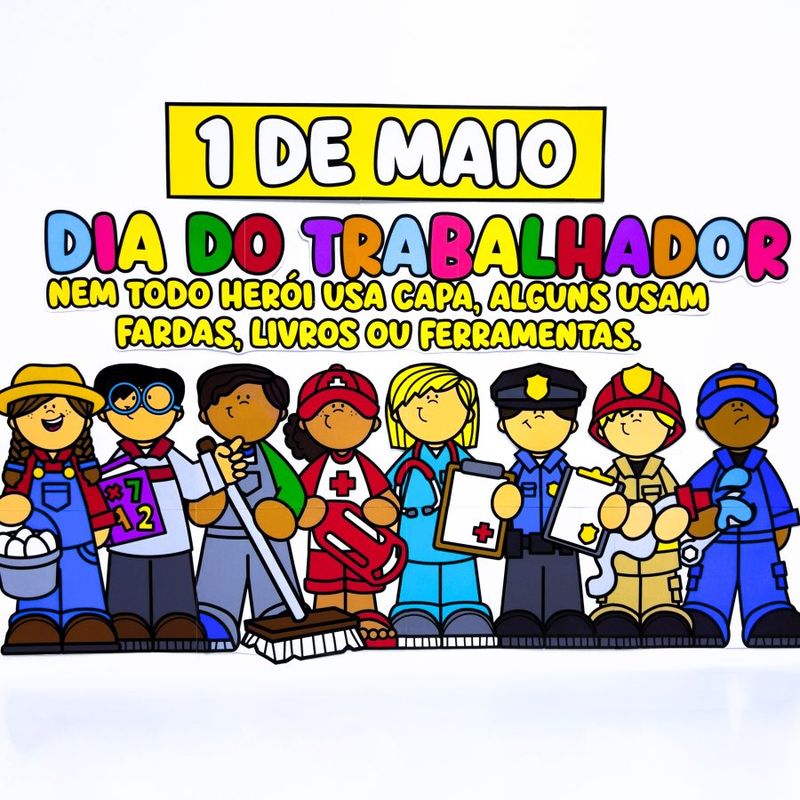 Painel Dia do Trabalhador - Dia do Trabalho