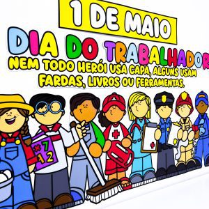 Painel Dia do Trabalhador - Dia do Trabalho
